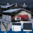 20x20 FT Outdoor Carport Canopy – Portable Metal Garage with LED Light & Removable Sidewalls for Trucks, Boats-126427989