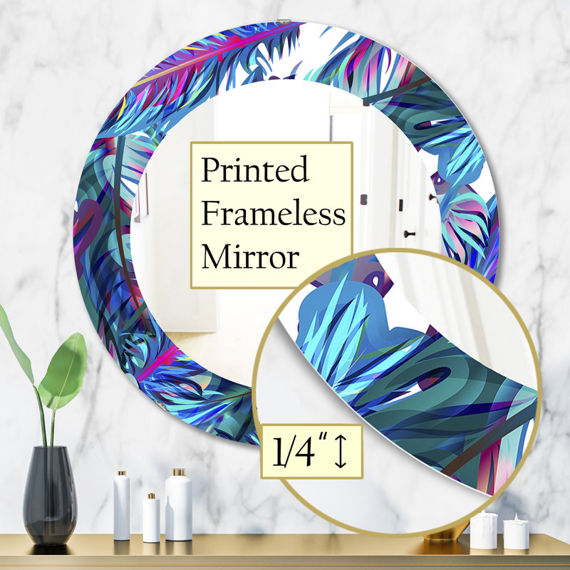 Miroir mural Tropical Mood, H 31,5 po x l po