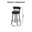 Ensemble de 2 tabourets pivotants Mona