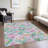 Machine Washable Indoor/Outdoor Christain ACN1331 Lavender Rug-102631397