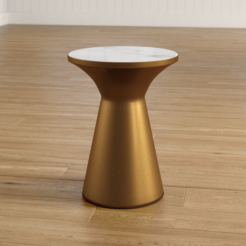 Edgar Marble Top End Table