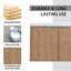 42" Wall-Mounted Bathroom Vanity With Sink and Side Cabinet