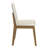 Cipolla 47" Wood Finish Fixed Top Round Dining Set - 5-Piece, Dining Table, White Faux Leather Dining Chairs-107170453