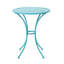 Table et chaises d'extérieur en métal Teal
