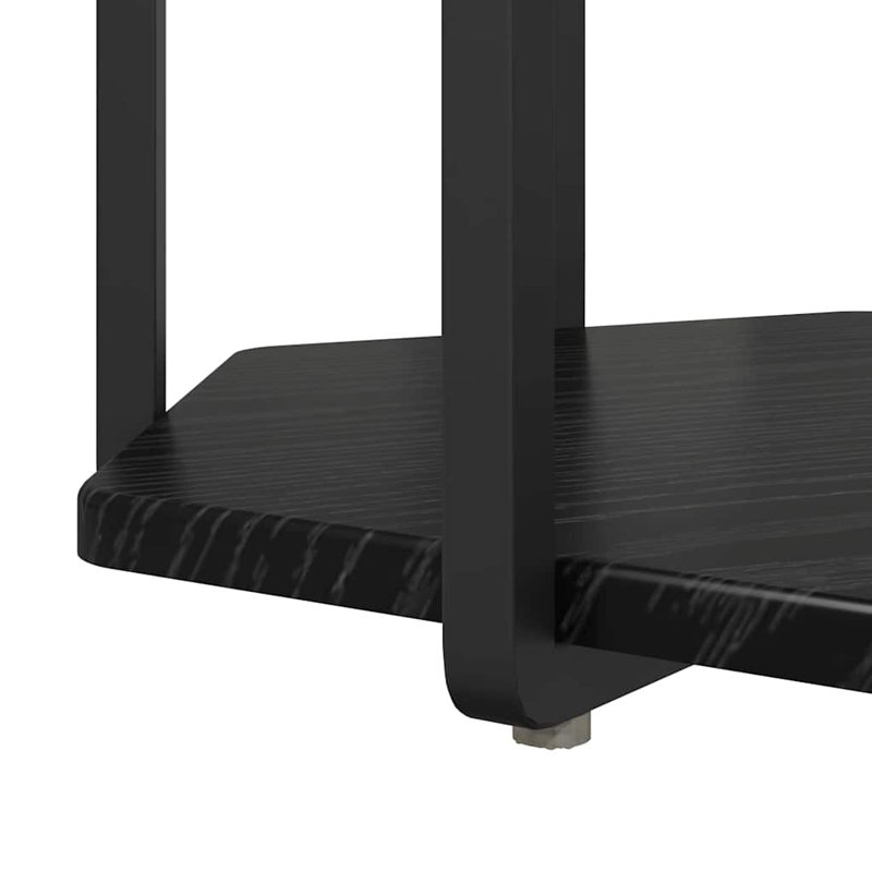  Side Table Set 2 Pcs Artisan Oak And Black 50 X 50 X 50.5 Cm, Black Oak