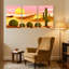 Cactus du désert, coucher de soleil, paysage de cactus, ensemble de 3 reproductions d'art sur toile-2000245556