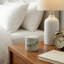 Bougie décorative en pierre de marbre avec couvercle pour le salon - décor moderne parfumé pour la chambre à coucher, la bibliothèque ou la table basse