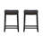 Arlyce 26.5" Solid Wood Backless Counter Stool with Vegan Leather Upholstered Seat-1432964288-1421858995