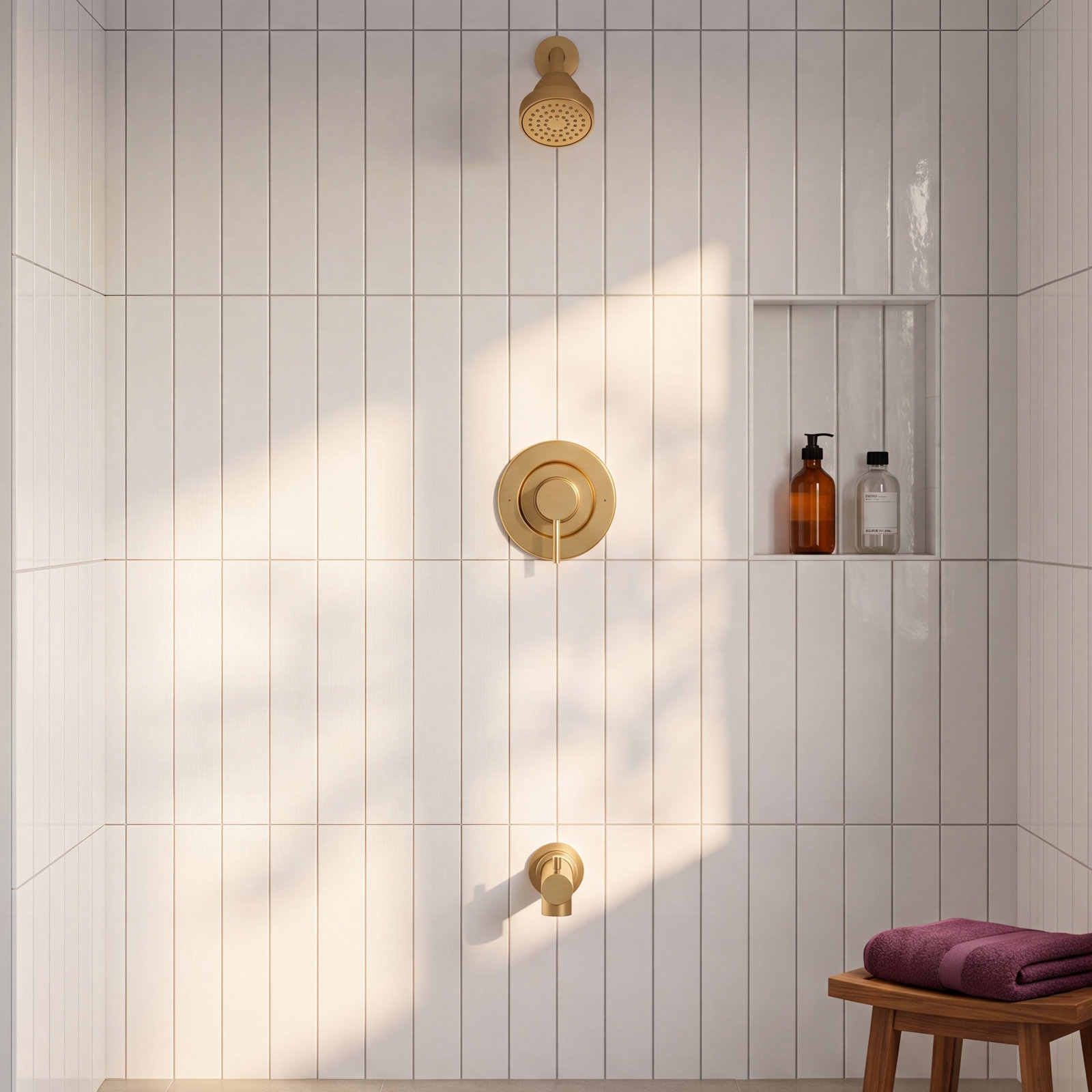 Align Posi-Temp Tub and Shower Trim Kit, Brushed Gold