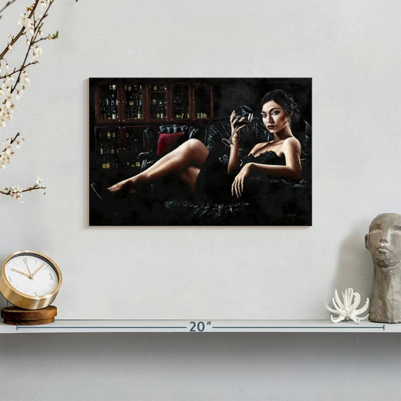 Leisha After Dinner, 8" H x 12" W