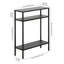 Console Ricardo de 22 po de large avec tablettes en métal et bronze noirci-1118864768-1112291116