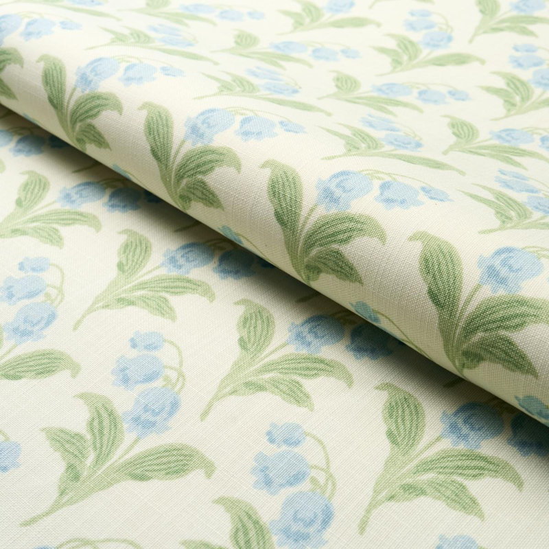 Tissu intérieur / extérieur Lily of the Valley, Blanc