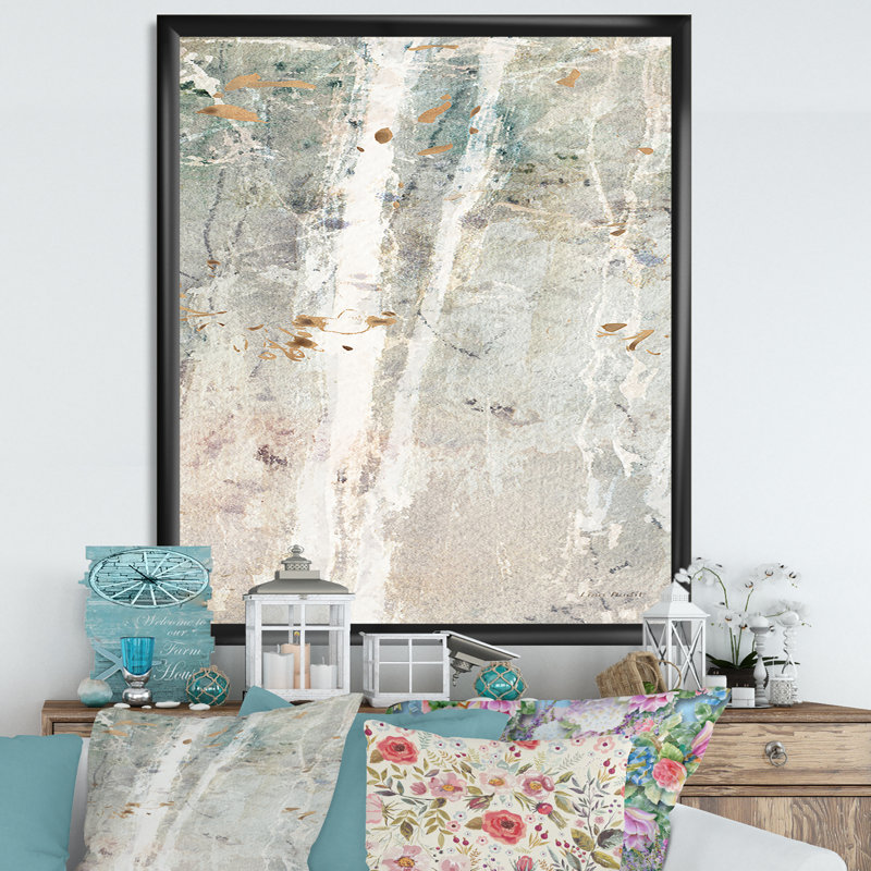 Cadre « a forests into the forest ii », reproduction d’art sur toile, H 46 po x l 36 po x P 1,5 po, Cadre noir