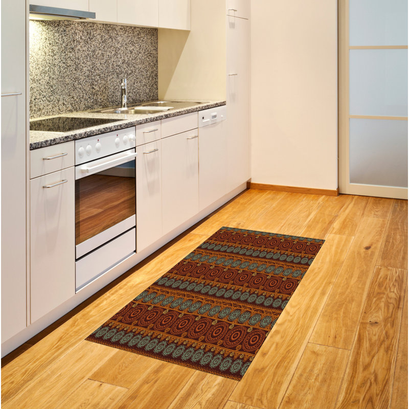 Earth Tones High Density Long Fiber Poly Threads Decorative Area Rug Carpet, Rectangle 2'7" x 5'