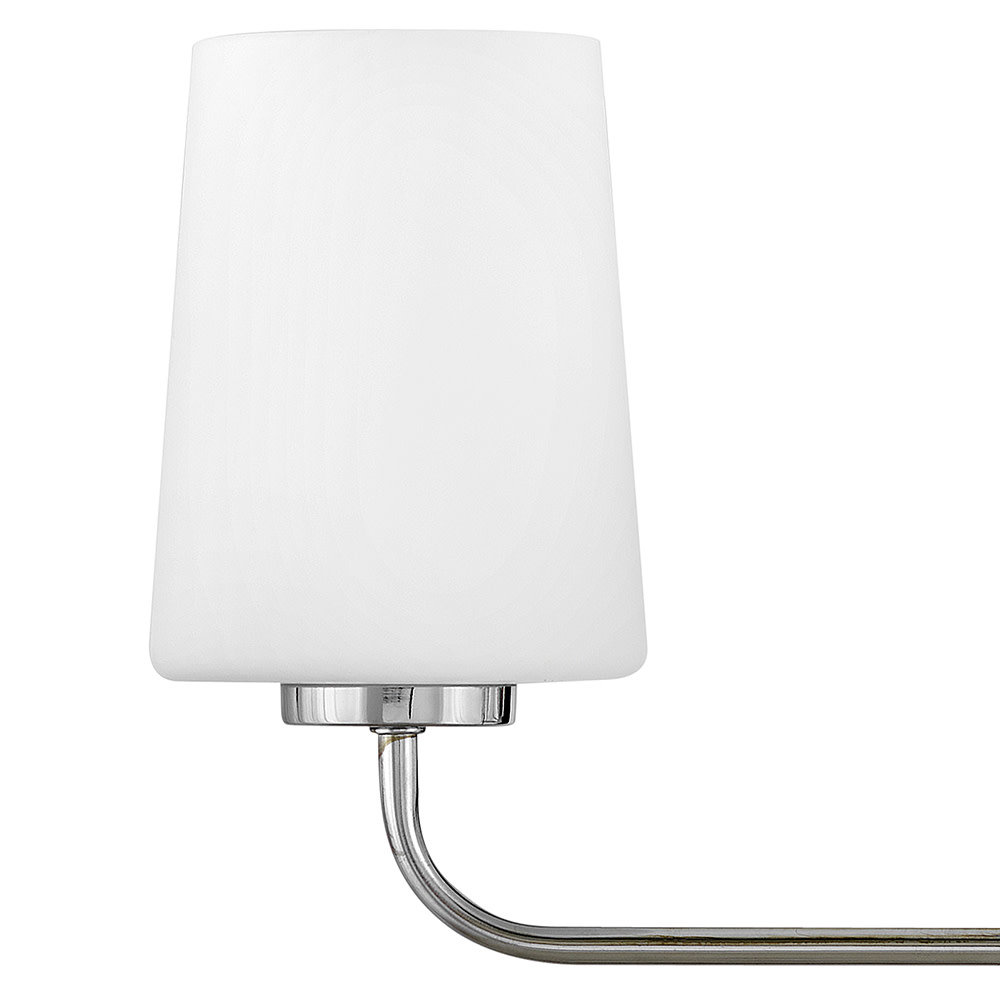 Fitz 3 Light Frosted Dimmable Vanity Light, Chrome