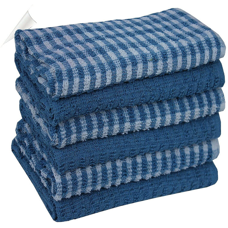 6 Pieces Tea Towel, Blue