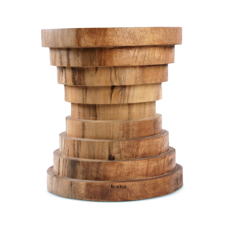 Neomie Solid Wood Accent Stool