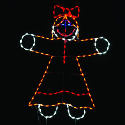 Gingerbread Girl LED Display