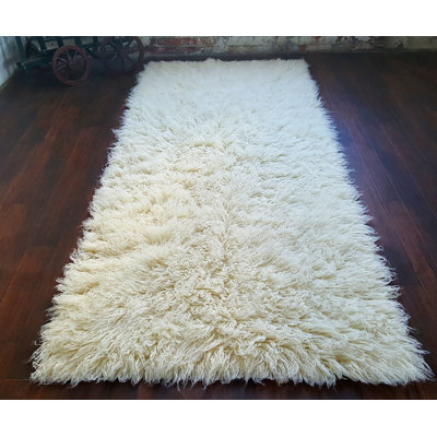 Stylish flokati rugs in popular sizes. Soft and fluffy 3” pile. 100% wool. Natural wool area rug
