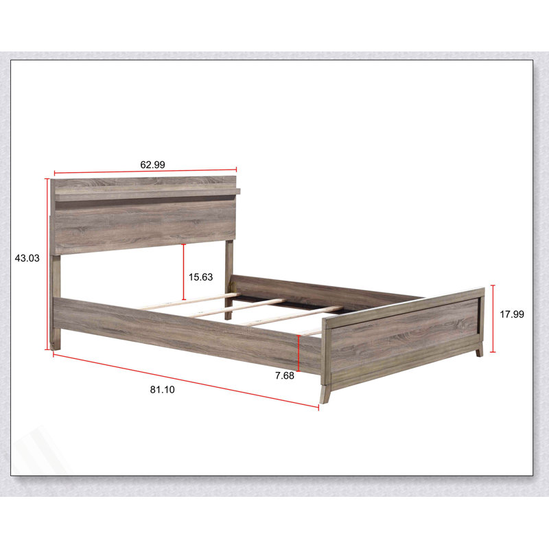 Mobilier de chambre à coucher rustique en bois naturel