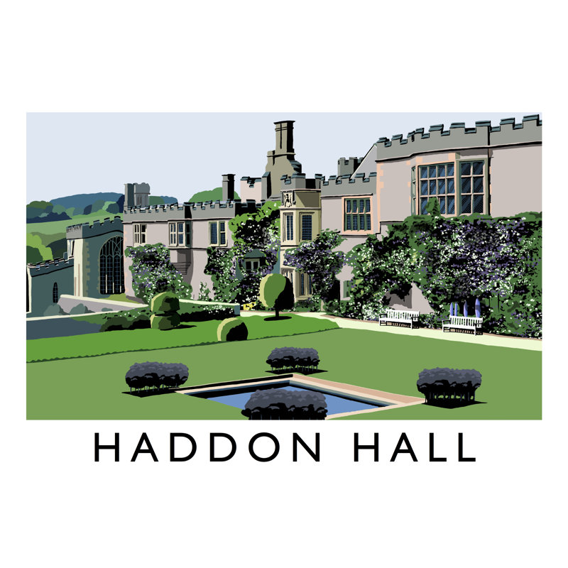 Haddon Hall by Richard O'Neil - Print, No Frame, 30 cm H x 40 cm W x 1 cm D