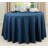 Polyester Table Cover | Washable Fabric | Wrinkle Resistant | Tablecloth For Banquets, Weddings, Parties And More, 108", Black-1724286464-1619667095