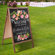 Double Side Wood A-Frame Chalkboard Sign Menu Display for Restaurant Business or Wedding