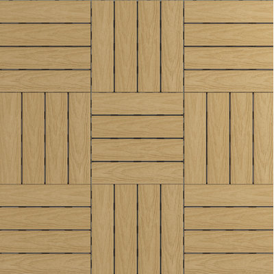UltraShield Naturale Composite 12" x 12" Interlocking Deck Tile