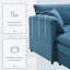 Canapé modulaire luxueux en chenille avec plusieurs conforts pour le salon-1581188071