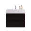 Ensemble de meuble-lavabo mural simple 30 po Babajide-938316742