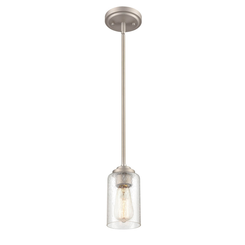 1 - Light Unique/Statement Pendant, Satin Nickel