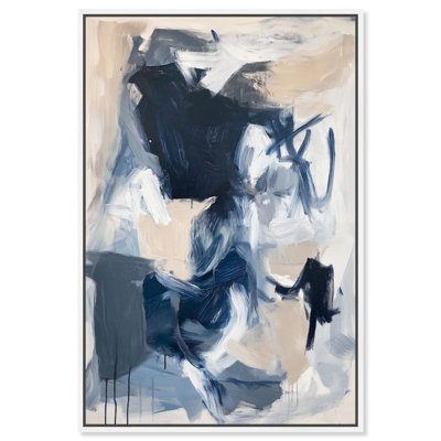 Windswept Blue II Canvas Blue Abstract Art by Art Remedy