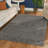  Benson Traditional Vintage Distressed Grey Oriental Area Rug-17250347