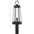 Oaklawn 1-Light Outdoor Post Lantern in Matte Black