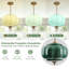 Suspension vintage en verre en forme de citrouille, plafonnier à intensité variable 3 couleurs avec ampoule DEL à culot E26-1690405521-1690405520-1690405524