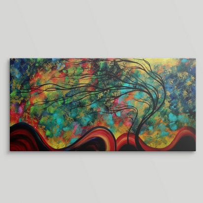 « parcing glance » par megan duncanson, impression, H 12 po x l 24 po x P 1,5 po, Toile
