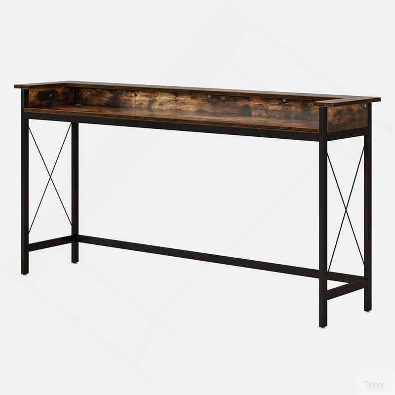 Table de canapé avec prise électrique, console, table de chevet