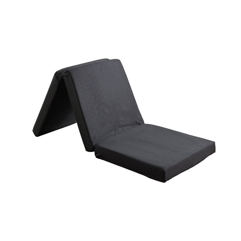 Dull 8cm Mattress Cube Futon Mattress, Black