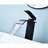 Bathroom Sink Faucet With Single Handle, Waterfall Spout, Pop - Up Drain, Matte Black Stainless Steel, Gentle Waterfall, Easy Setup For Non Overflow Sinks-121638404