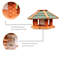 Wood Decorative Bird Feeder