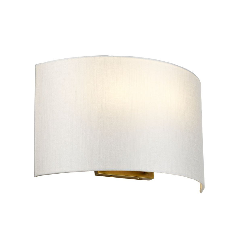 Zaragoza Flush Mounted Sconce, Aged Brass