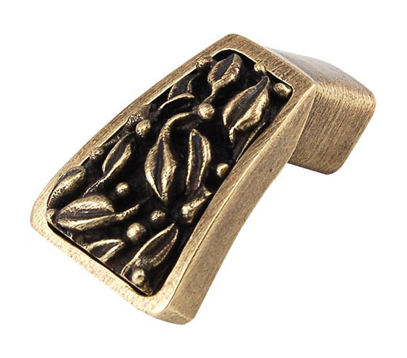 San Michele Finger Pull, Antique Brass