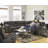 Smedley Upholstered Reclining L-Shaped Sectional Symmetrical