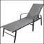 Chaise longue d'extérieur en acier Sohom