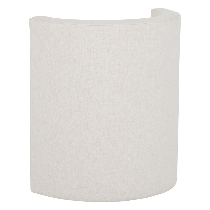 Justine Leather Barrel Chair, 1111 Brown