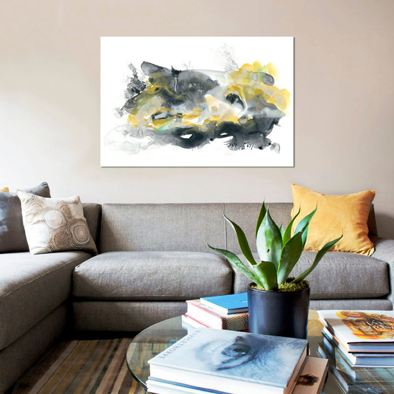 « lunaire voile ii », reproduction sur toile, H 18 po x l 26 po x p 1,5 po, Toile tendue, Pas de tapis