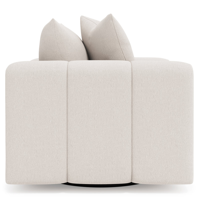 Fauteuil pivotant en tissu Vista - Sur mesure, 1372-030
