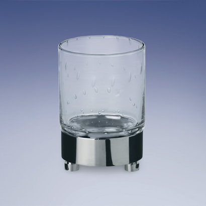 Verre rond en cristal Acqua, Chrome
