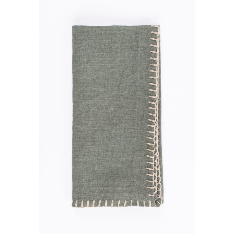 Handmade Dining Linen Set, Green