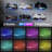 Floating Shoe Display Rack 6-Piece Set With Lights, Glowing Colour Changing Wall Rack